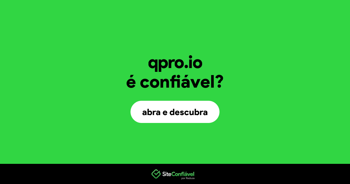 O site qpro.io é confiável?