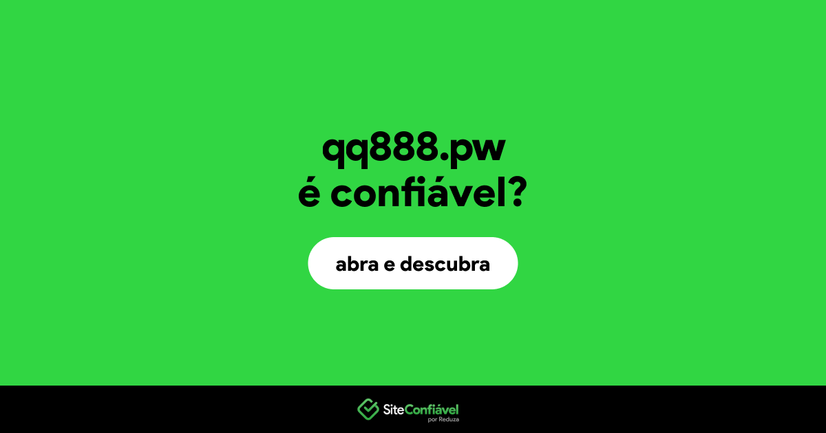 O site qq888.pw é confiável?