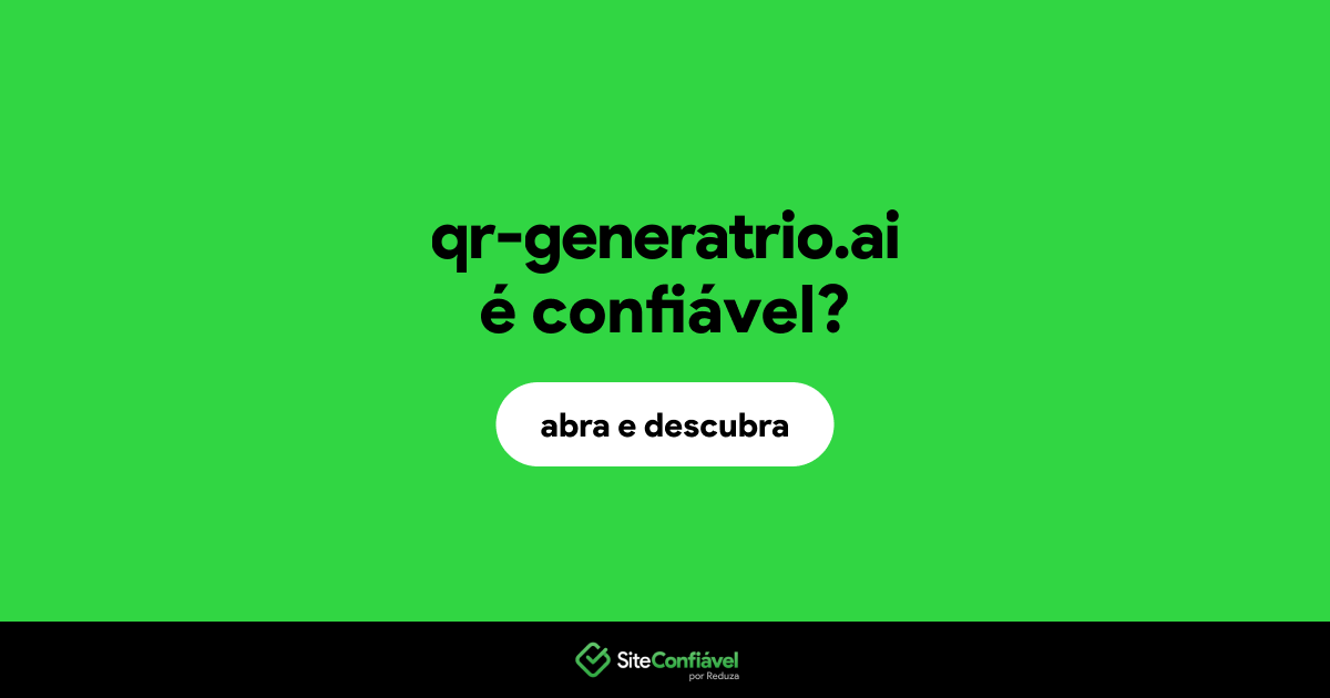 O site qr-generatrio.ai é confiável?