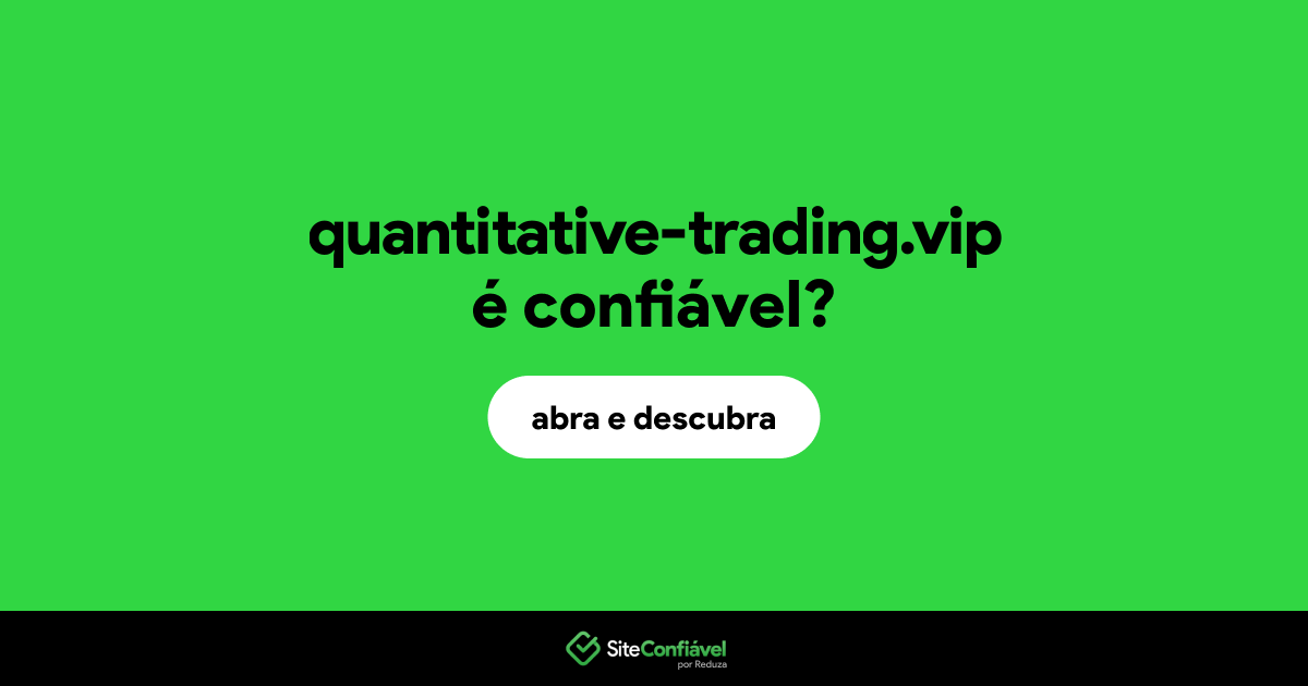 O site quantitative-trading.vip é confiável?