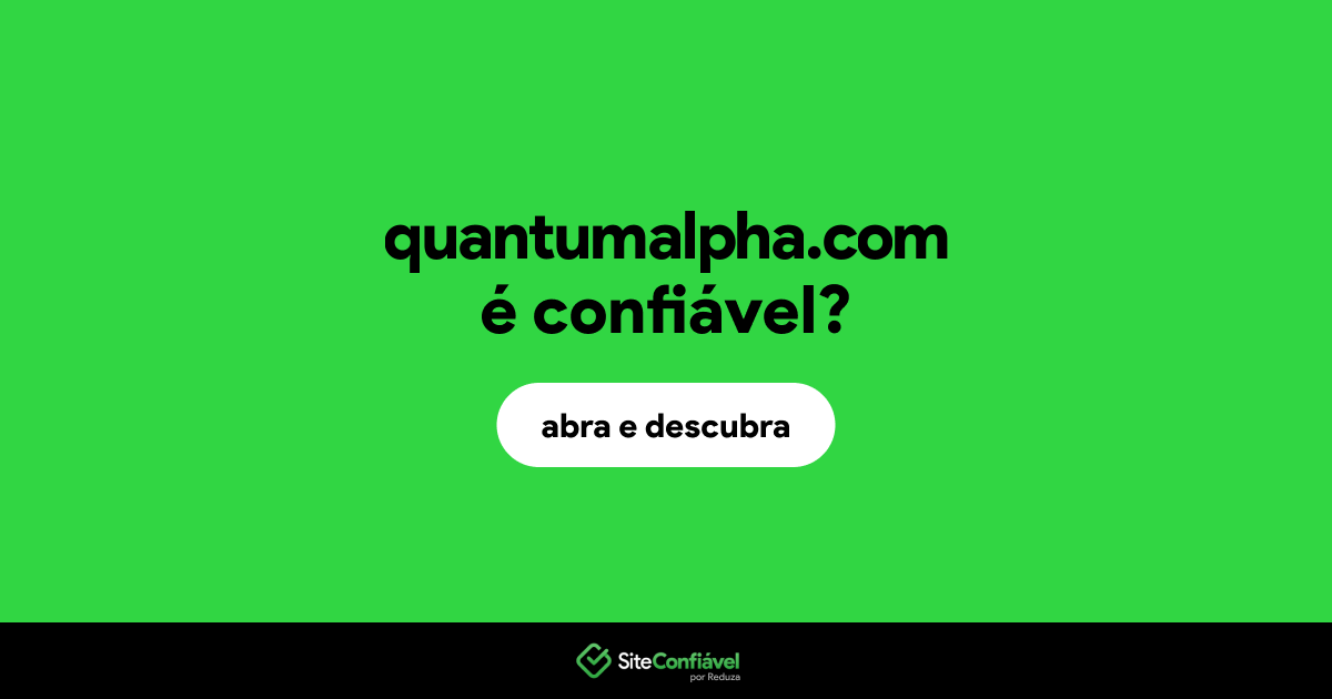 O site quantumalpha.com é confiável?
