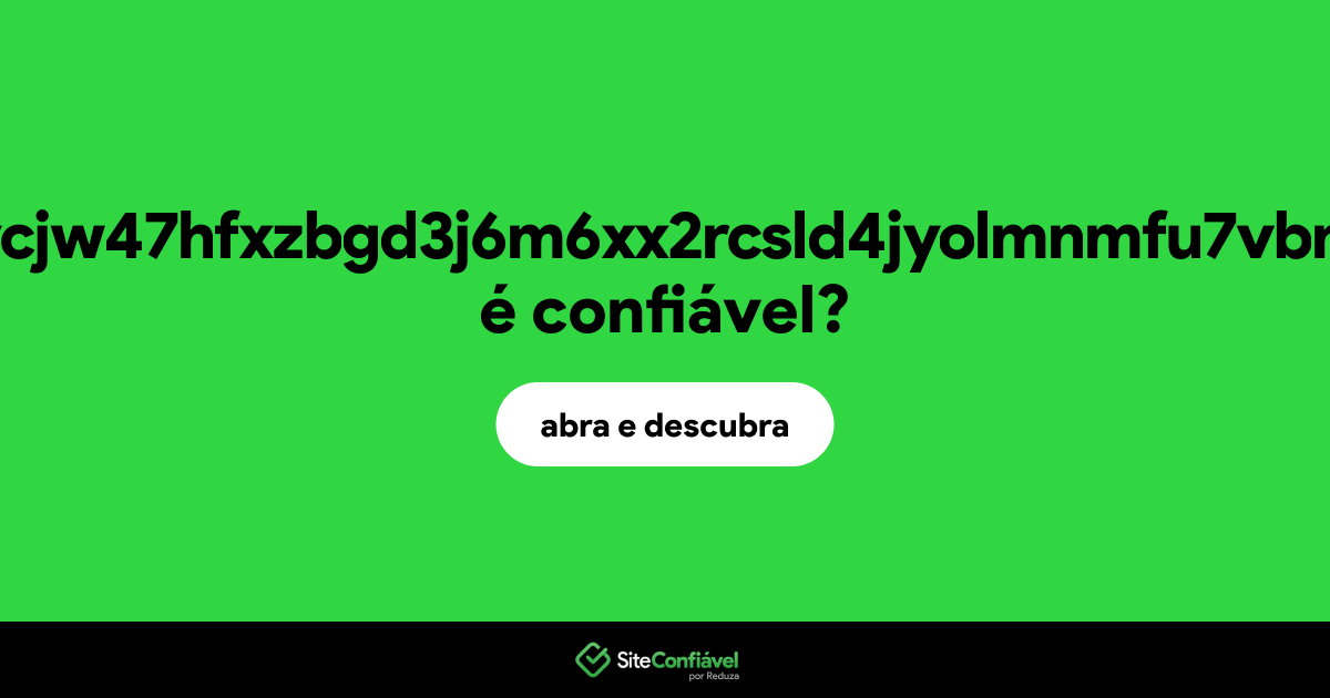 O site quantumzij3ycjw47hfxzbgd3j6m6xx2rcsld4jyolmnmfu7vbmuqnad.onion é confiável?