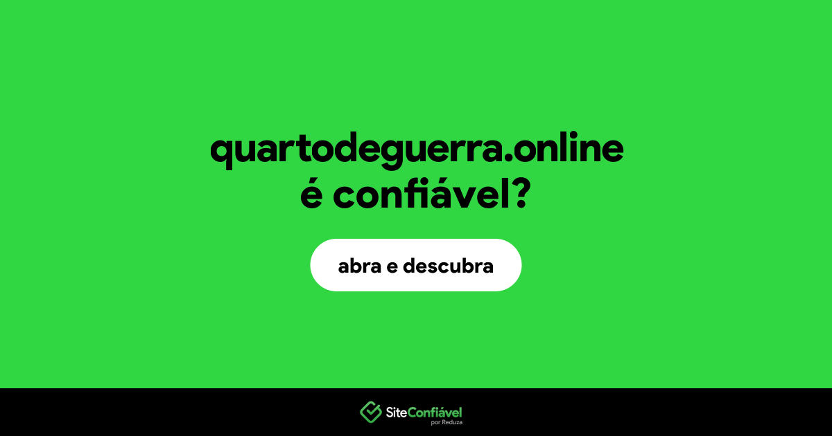 O site quartodeguerra.online é confiável?