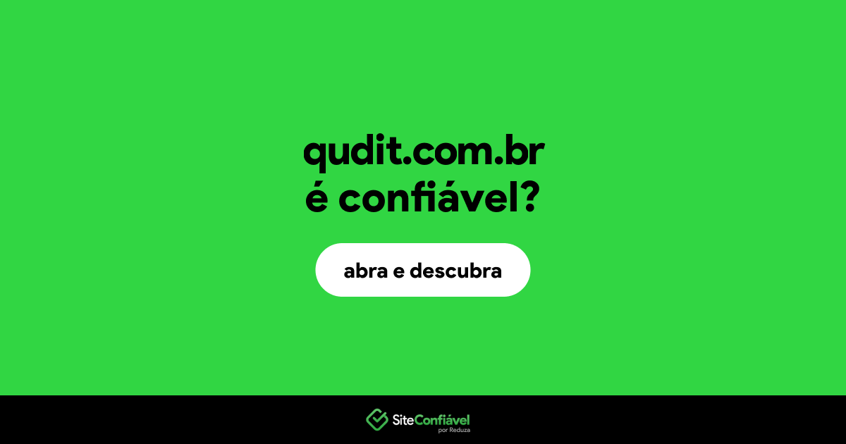 O site qudit.com.br é confiável?
