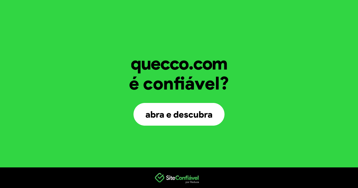 O site quecco.com é confiável?