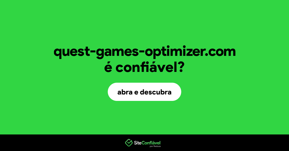 O site quest-games-optimizer.com é confiável?