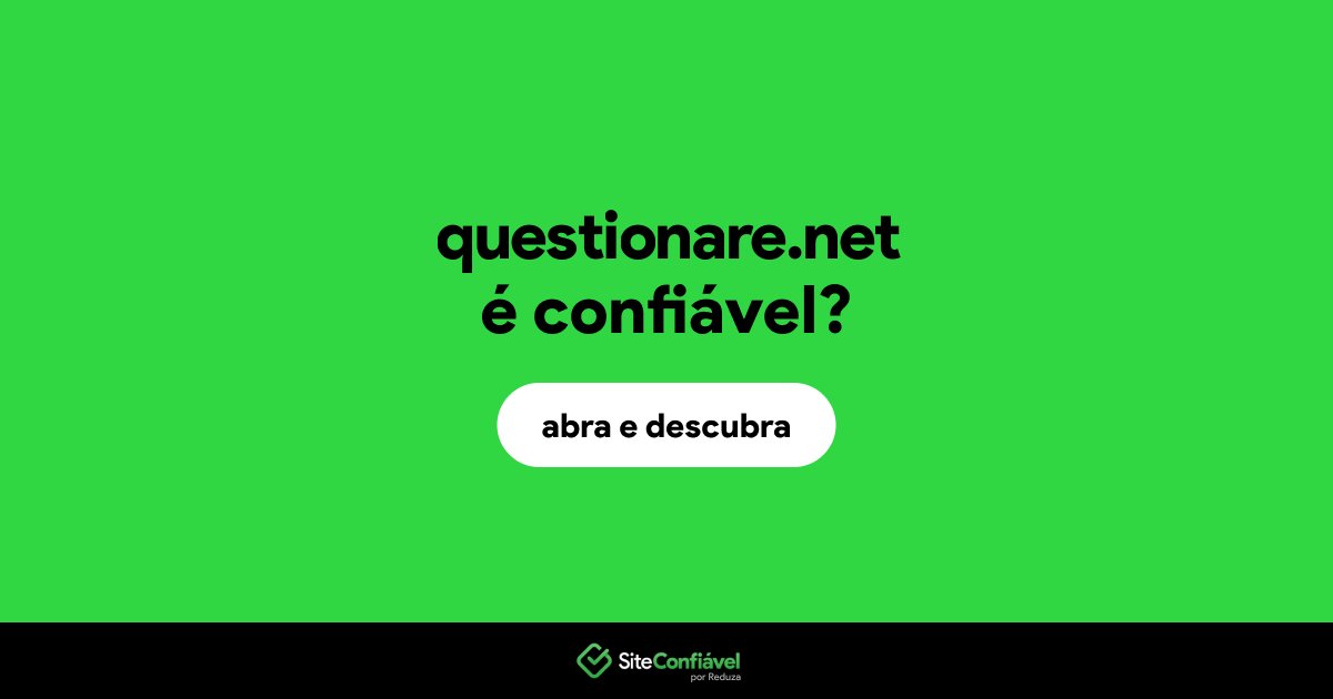 O site questionare.net é confiável?