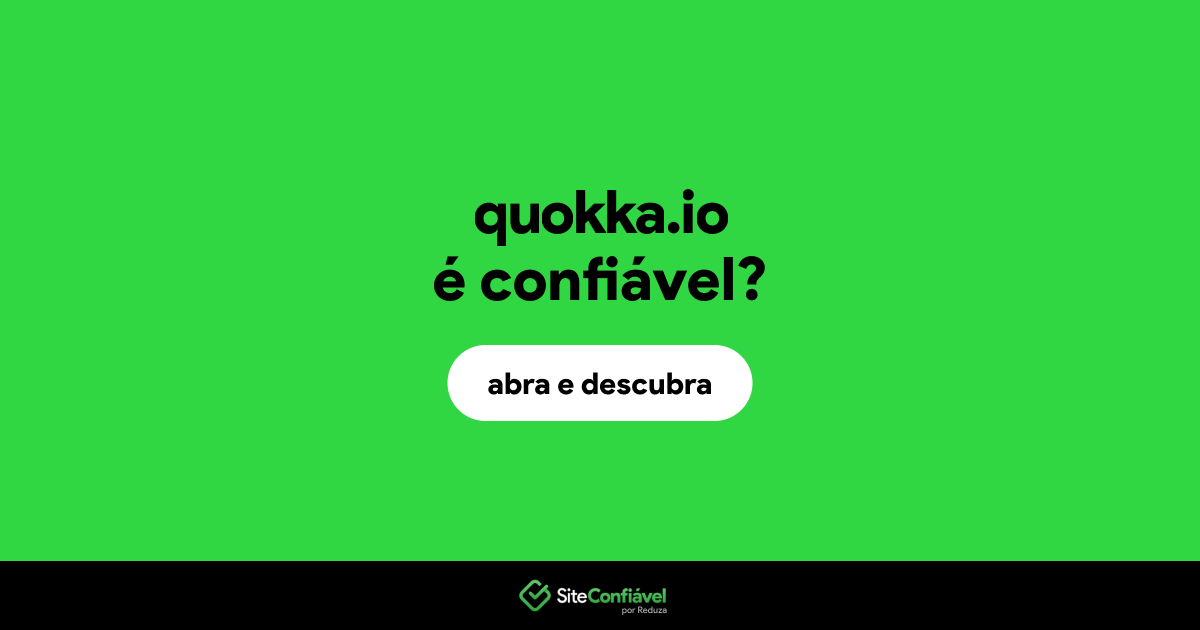 O site quokka.io é confiável?
