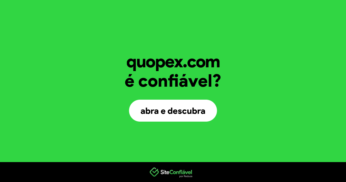 O site quopex.com é confiável?