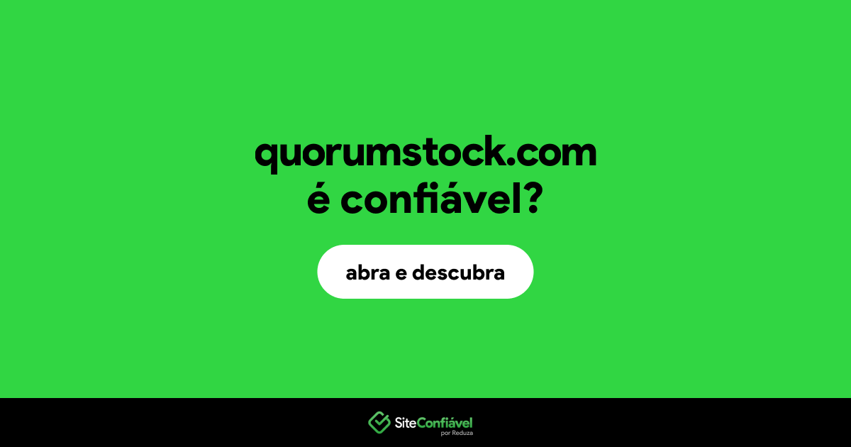 O site quorumstock.com é confiável?