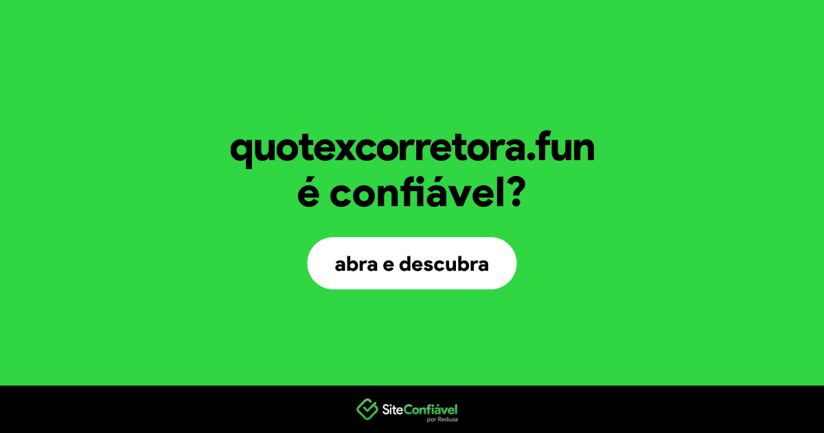 O site quotexcorretora.fun é confiável?