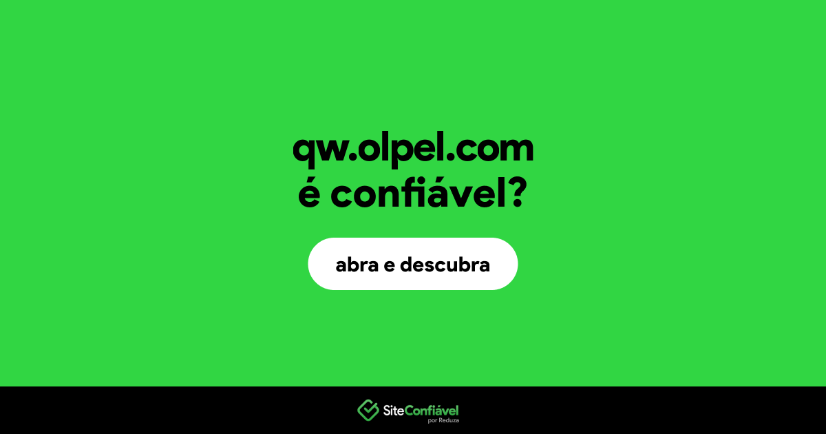 O site qw.olpel.com é confiável?