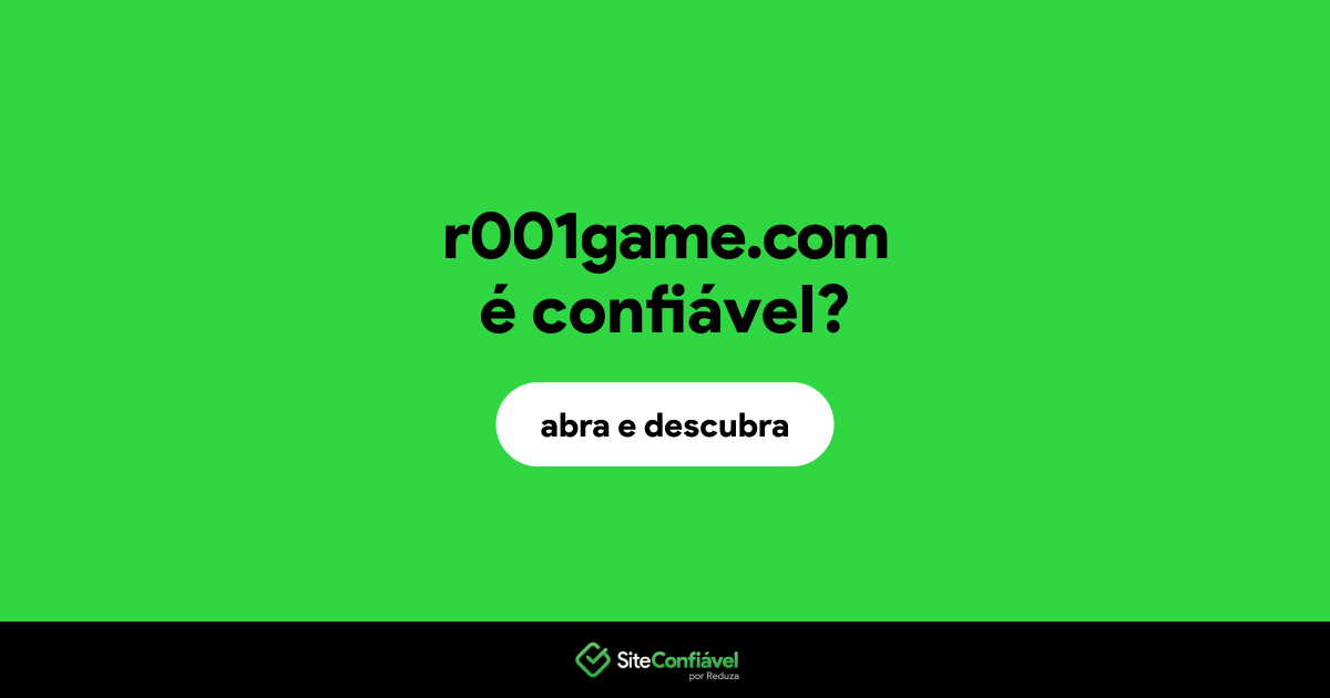 O site r001game.com é confiável?