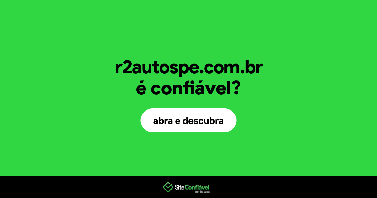 O site r2autospe.com.br é confiável?