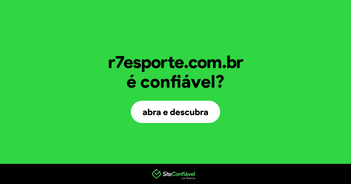 O site r7esporte.com.br é confiável?