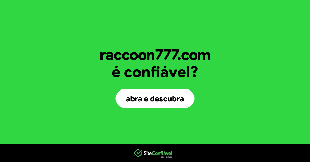 O site raccoon777.com é confiável?
