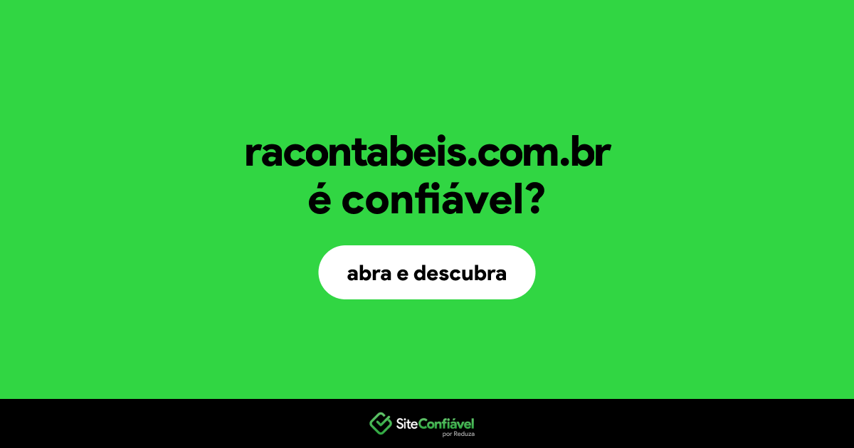 O site racontabeis.com.br é confiável?