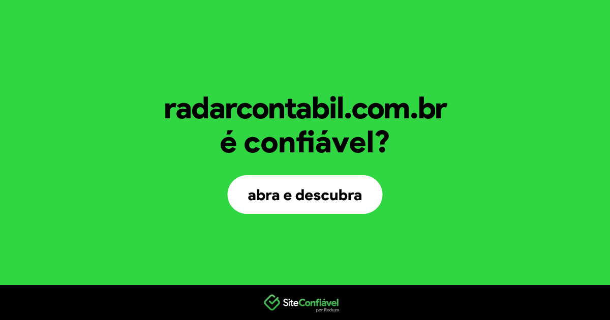 O site radarcontabil.com.br é confiável?