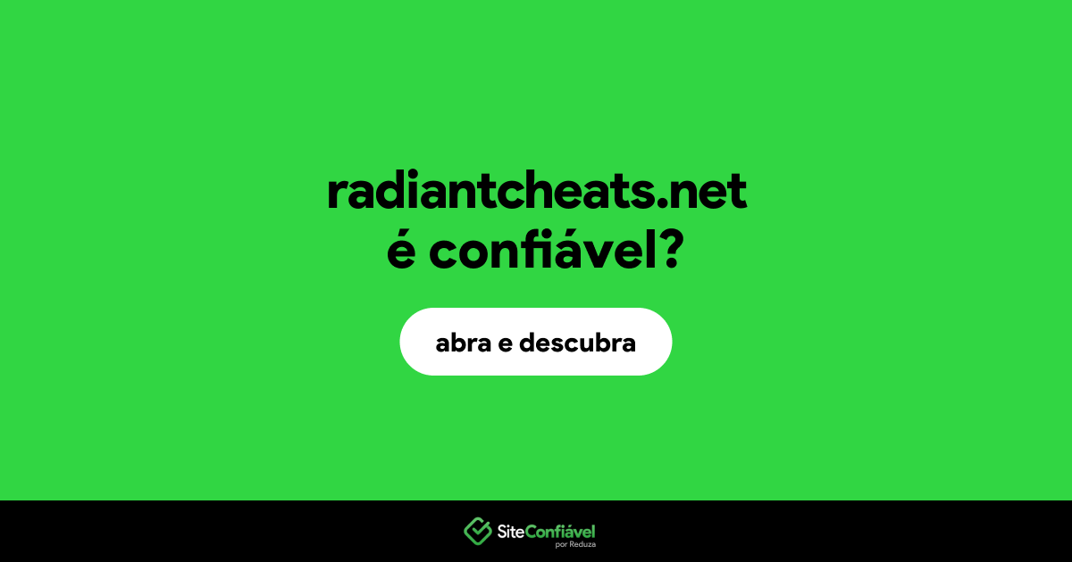 O site radiantcheats.net é confiável?