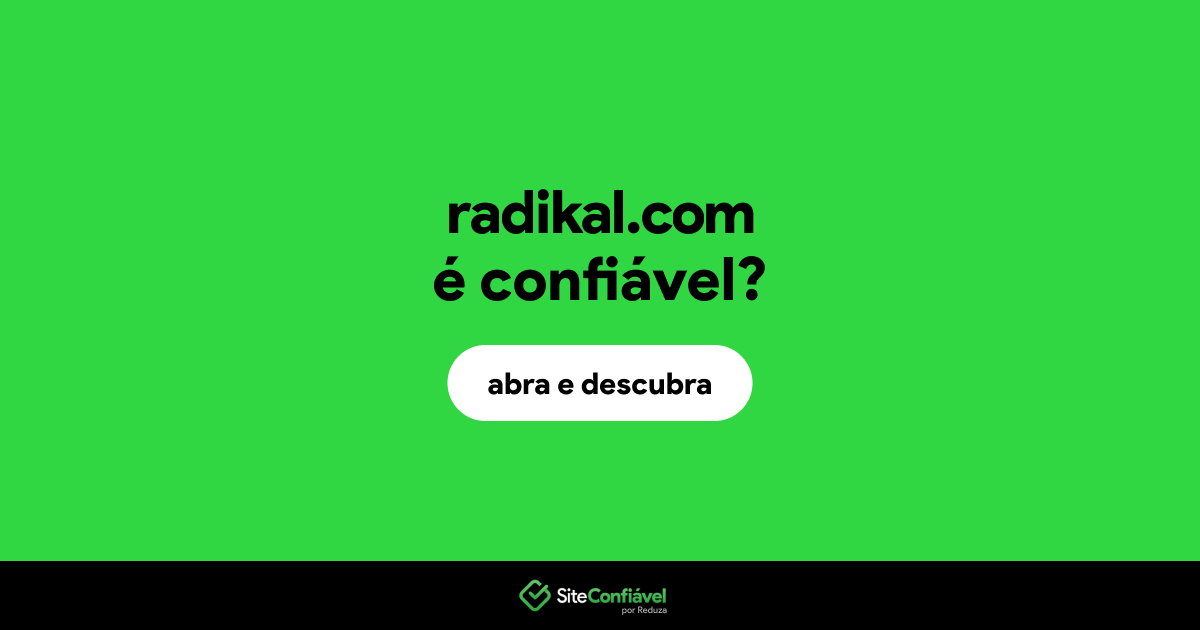 O site radikal.com é confiável?