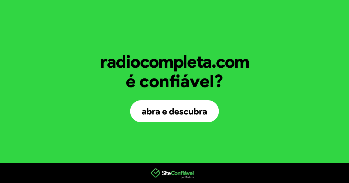 O site radiocompleta.com é confiável?