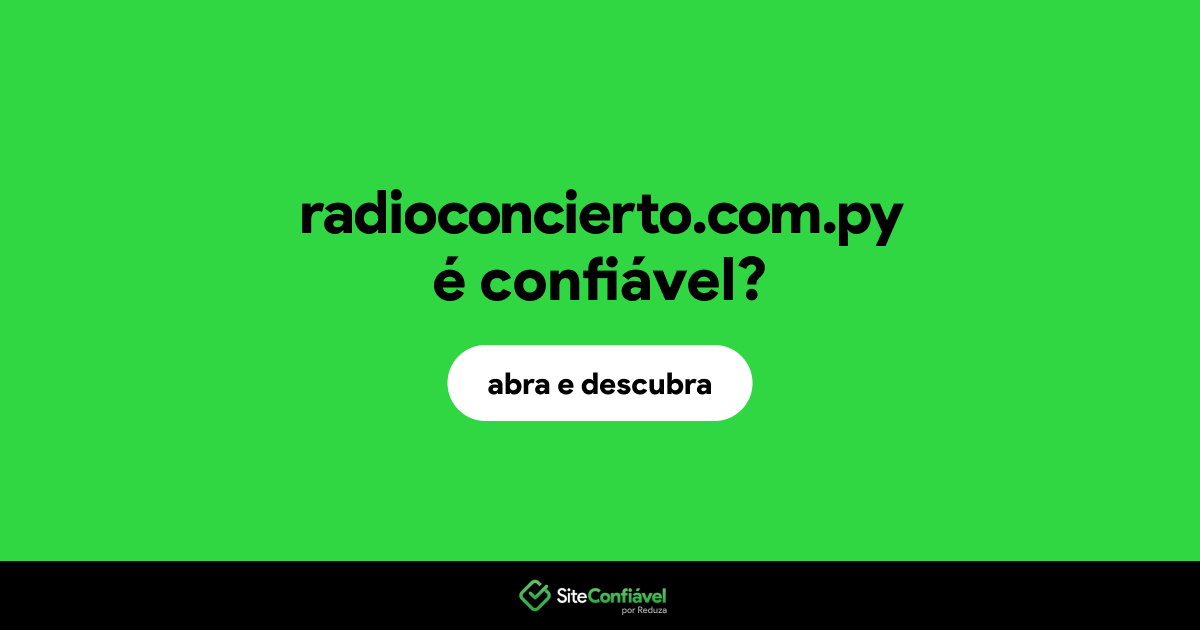 O site radioconcierto.com.py é confiável?