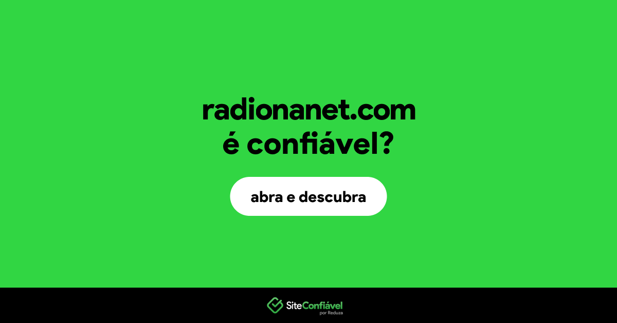 O site radionanet.com é confiável?