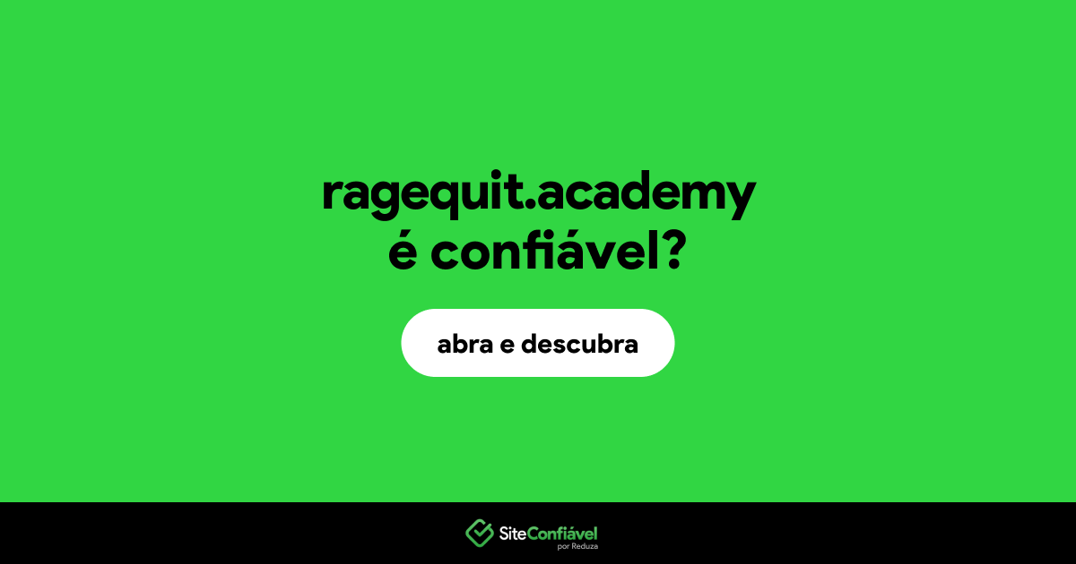 O site ragequit.academy é confiável?