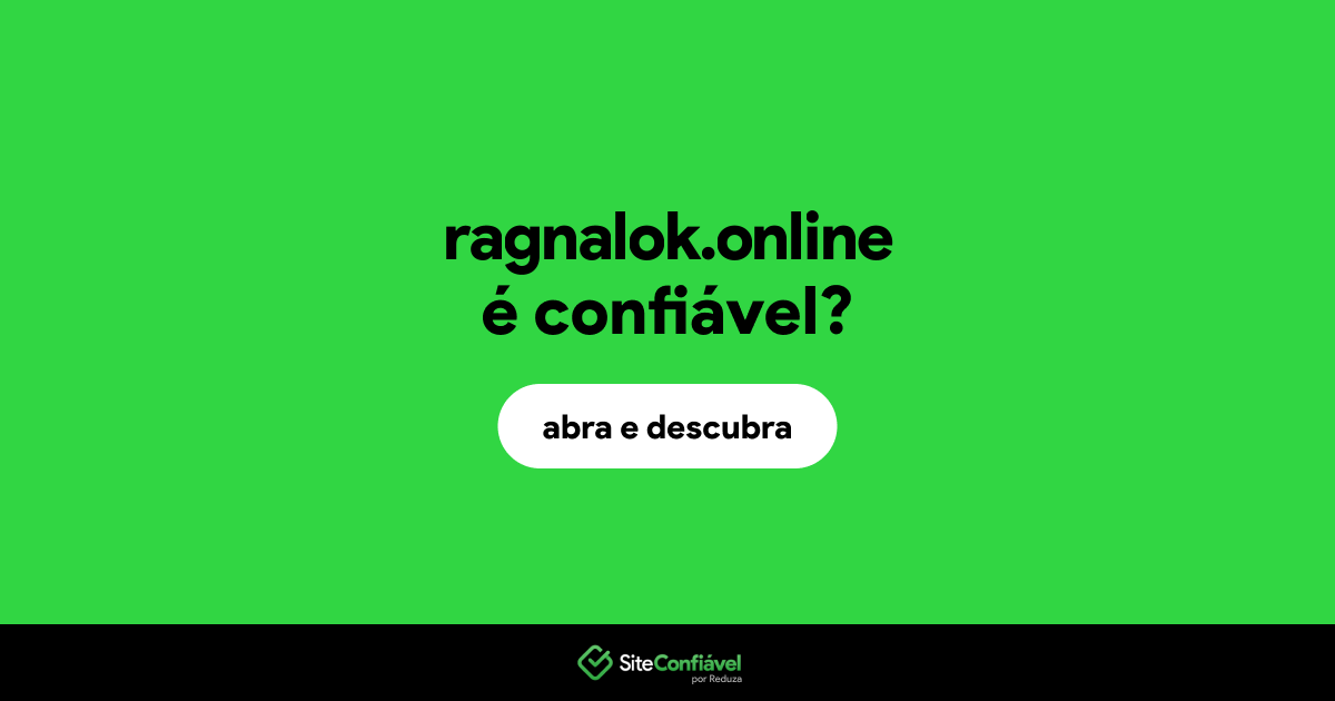 O site ragnalok.online é confiável?
