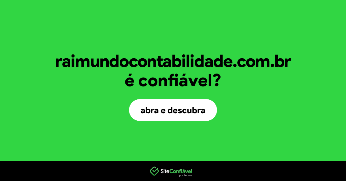 O site raimundocontabilidade.com.br é confiável?