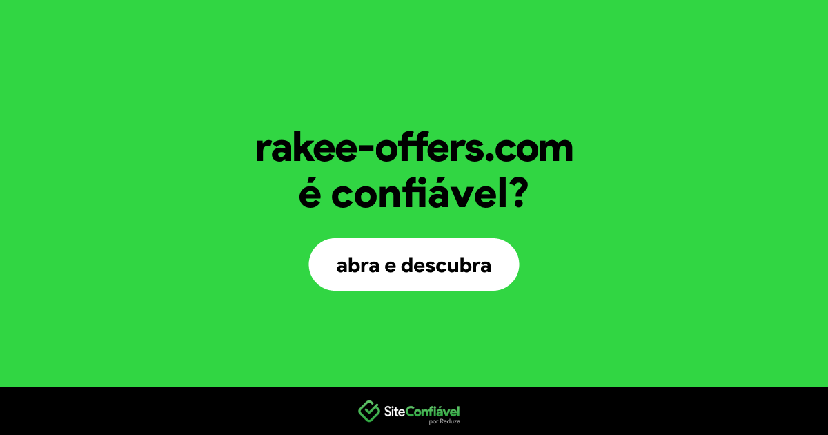 O site rakee-offers.com é confiável?