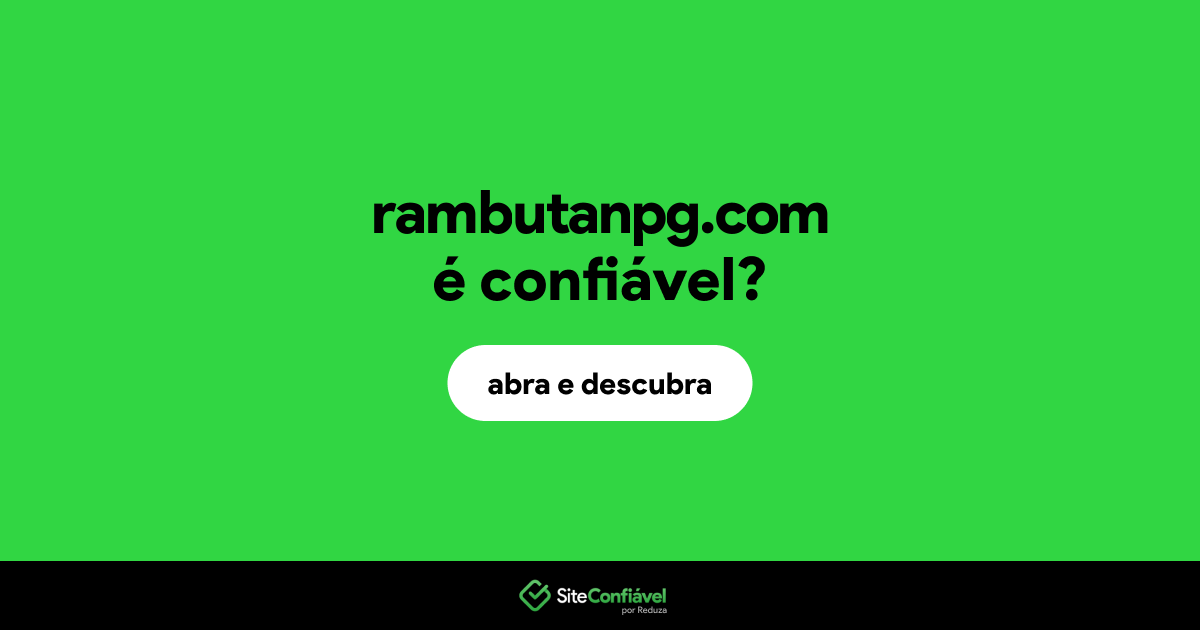O site rambutanpg.com é confiável?