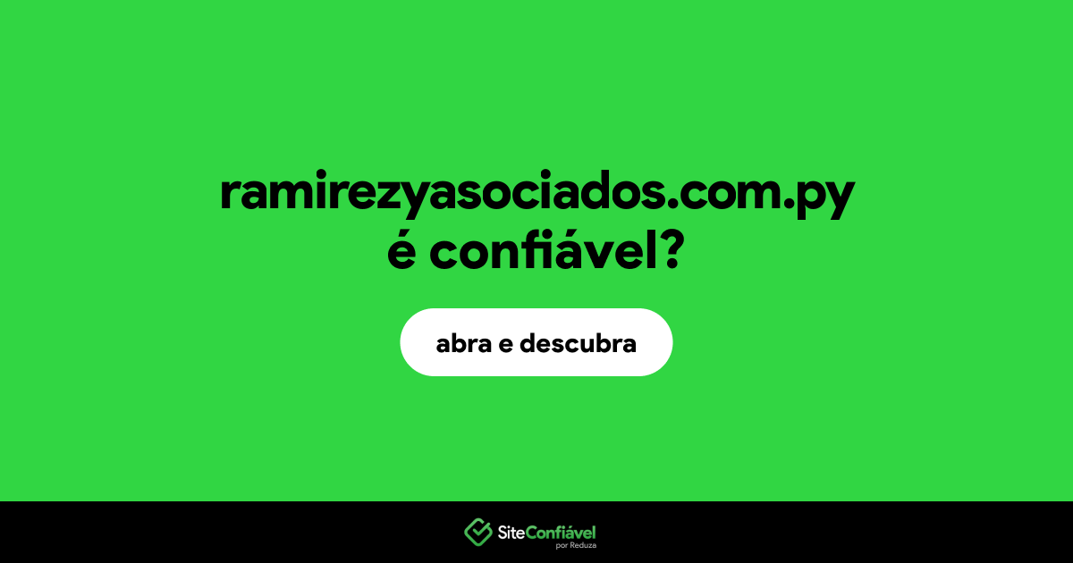 O site ramirezyasociados.com.py é confiável?