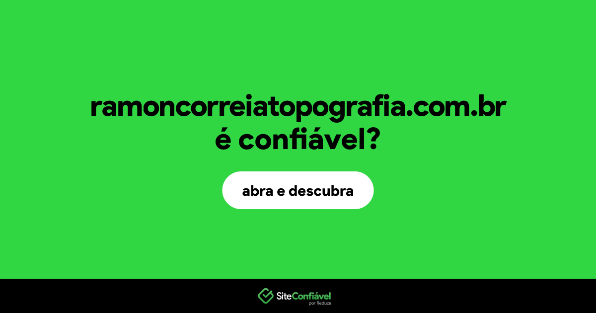O site ramoncorreiatopografia.com.br é confiável?