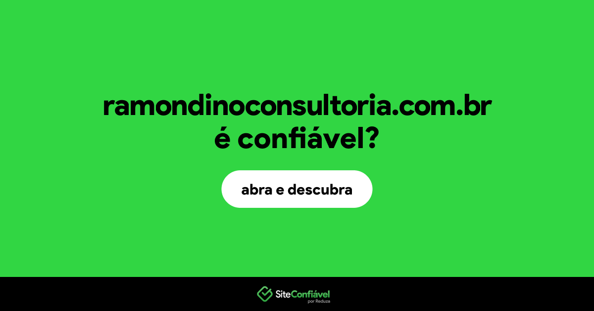 O site ramondinoconsultoria.com.br é confiável?