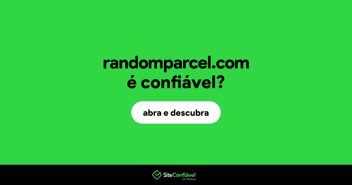 O site randomparcel.com é confiável?