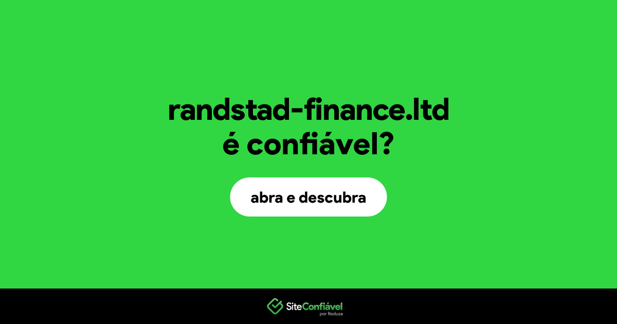 O site randstad-finance.ltd é confiável?