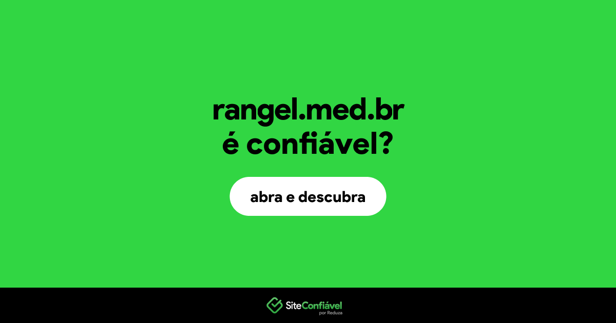 O site rangel.med.br é confiável?