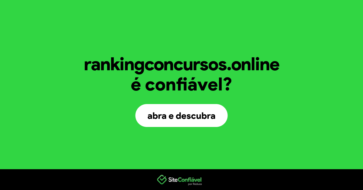 O site rankingconcursos.online é confiável?