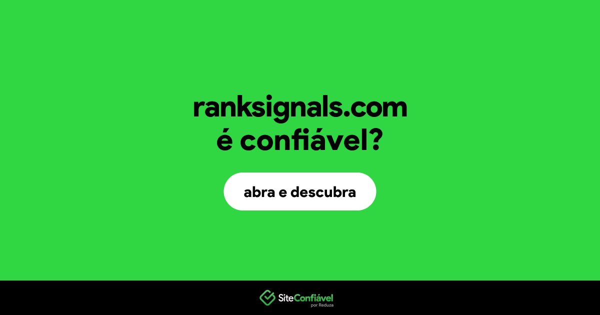 O site ranksignals.com é confiável?