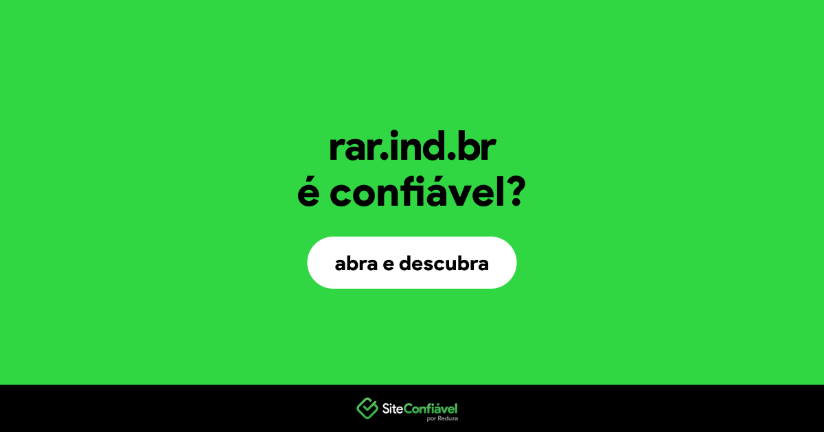 O site rar.ind.br é confiável?
