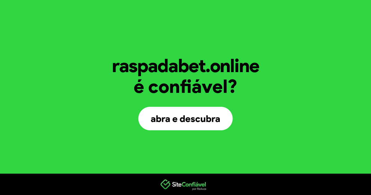 O site raspadabet.online é confiável?