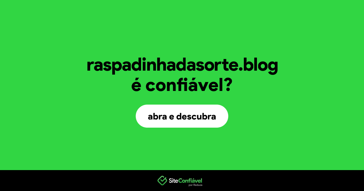 O site raspadinhadasorte.blog é confiável?