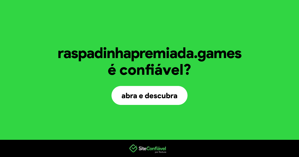 O site raspadinhapremiada.games é confiável?