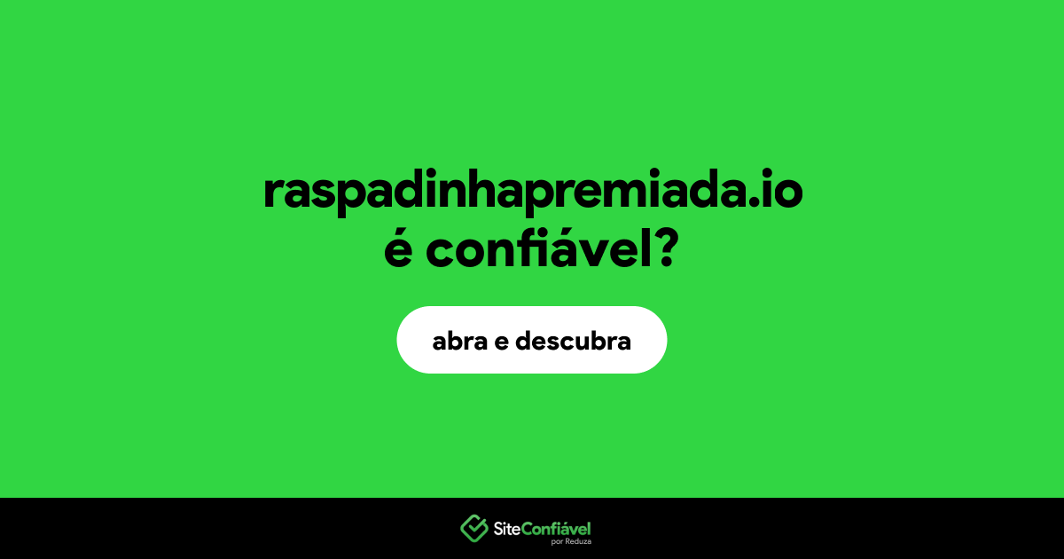 O site raspadinhapremiada.io é confiável?