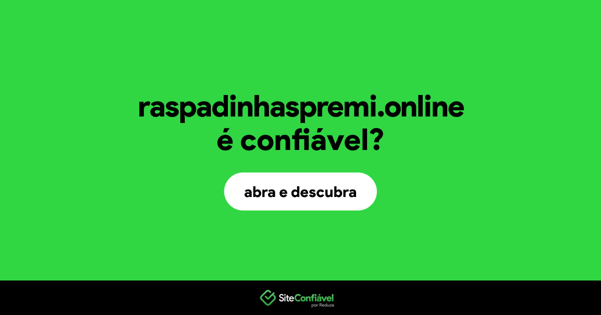 O site raspadinhaspremi.online é confiável?