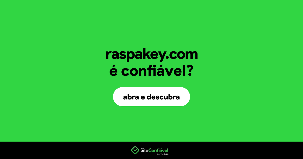 O site raspakey.com é confiável?