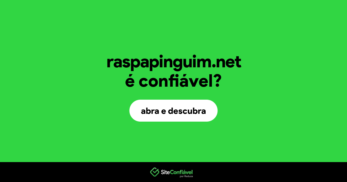 O site raspapinguim.net é confiável?