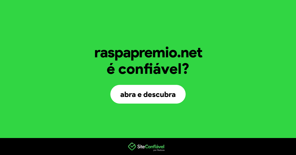 O site raspapremio.net é confiável?