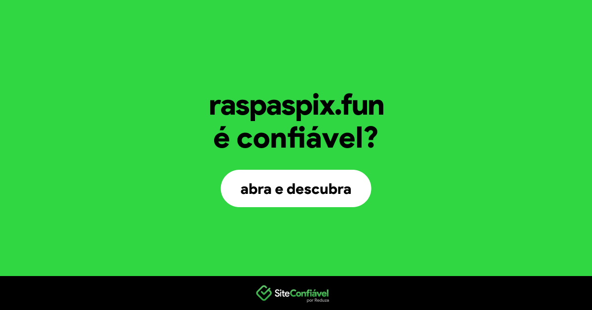O site raspaspix.fun é confiável?